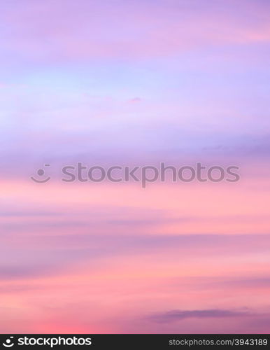 Abstract sunset sky background in soft focus