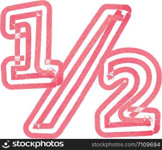 Abstract Symbol made with red marker vector illustration