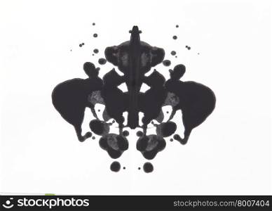 Abstract symmetric painting, Rorschach test