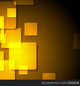 Abstract tech geometric background with squares. Abstract tech geometric background
