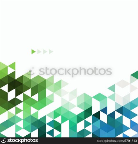 Abstract technology background in color. Vector illustration.. Abstract technology background with color triangle