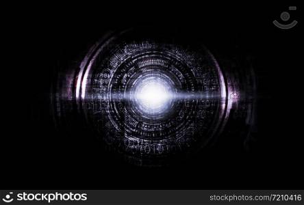 Abstract technology blue background