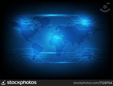 Abstract Technology circuit background