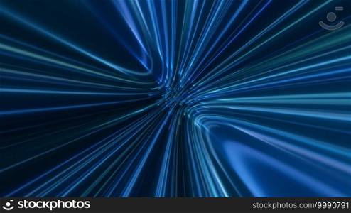 Abstract technology geometric line bend. Futuristic digital blue color background