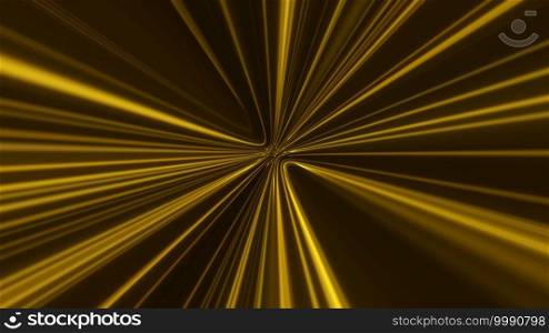 Abstract technology geometric line moving. Futuristic digital gold color background