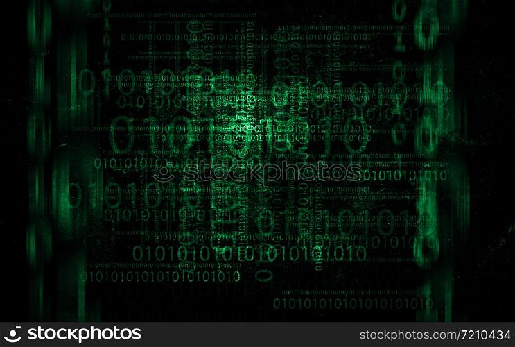 Abstract technology green background