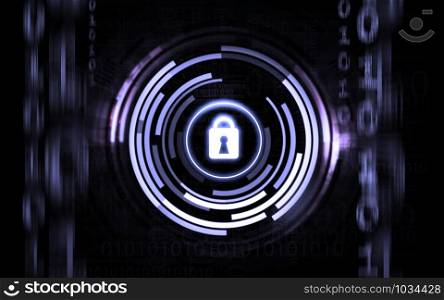 Abstract technology protection system background