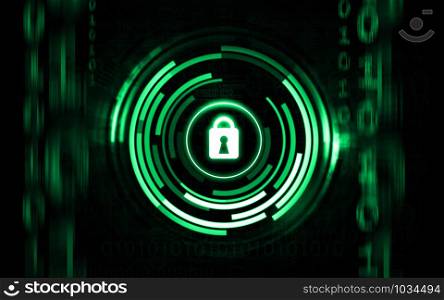 Abstract technology protection system background