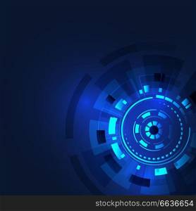 Abstract technology round. Vector background.. Abstract technology round. Vector background
