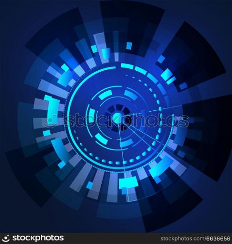 Abstract technology round. Vector background.. Abstract technology round. Vector background