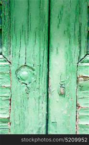 abstract texture of a green antique wooden old door
