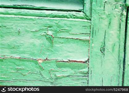 abstract texture of a green antique wooden old door