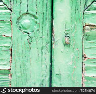 abstract texture of a green antique wooden old door