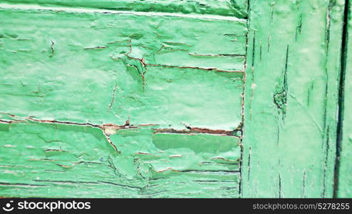 abstract texture of a green antique wooden old door