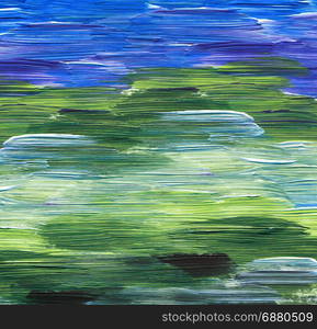 Abstract textured acrylic hand painted background