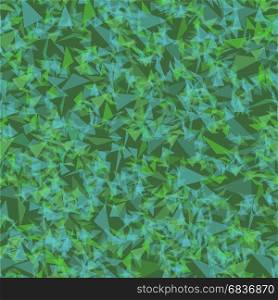 Abstract Transparent Triangles Seamless Pattern on Green Background. Abstract Transparent Triangles Seamless Pattern