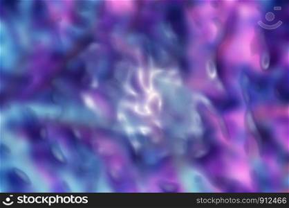 Abstract trendy holographic background in the style of the 80-90s. Blurred texture of crumpled cellophane film in bright acid colors. Synthwave Vaporwave webpunk Massurrealism aesthetics.. Holographic background in the style of the 80-90s. Blurred texture of cellophane film in bright acid colors.