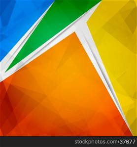 Abstract triangular background. Lowpoly Trendy Background with Copyspace. Color Material design.