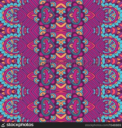 Abstract Tribal vintage ethnic seamless pattern ornamental. colorful geomertric art background. Abstract festive colorful grunge vector ethnic tribal pattern