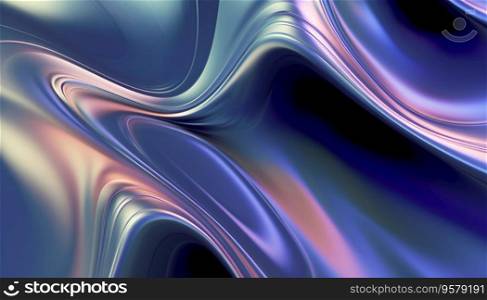 abstract ultraviolet background, holographic foil, waving fashion cloth