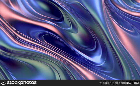 abstract ultraviolet background, holographic foil, waving fashion cloth