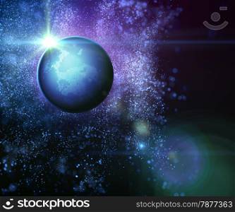 Abstract universe and exoplanet