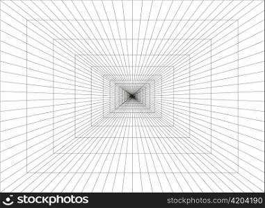 Abstract vector illustration of 3d mesh area