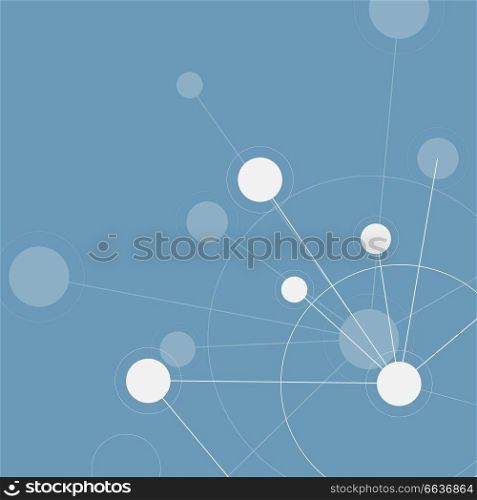 Abstract vector network connection structure.. Abstract vector network connection structure