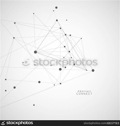 Abstract Vector Polygonal. Connecting Dots and Lines Background.. Abstract Vector Polygonal. Connecting Dots and Lines Background