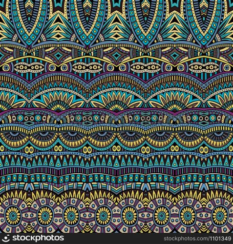 Abstract vector tribal ethnic background seamless pattern. Abstract vector tribal ethnic background pattern