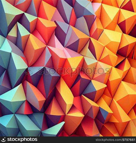 Abstract Vivid Geometric Pattern Background