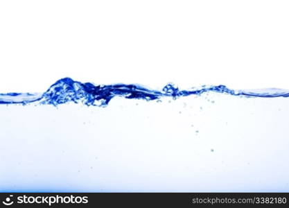 Abstract water flow with ripples and bubbles