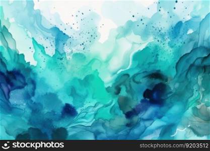 Abstract Watercolor background created with generative AI technology