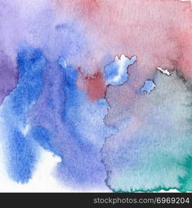 Abstract watercolor background. Hand painted illustration.  