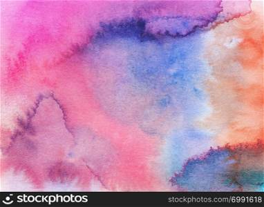 Abstract watercolor background. Hand painted illustration