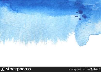 Abstract watercolor blot painted background. Texture paper. Isolated.