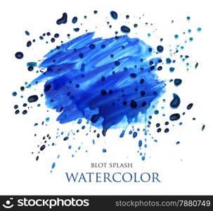 abstract watercolor blot splash