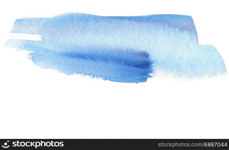 Abstract watercolor brush strokes painted background. Texture paper. Isolated.