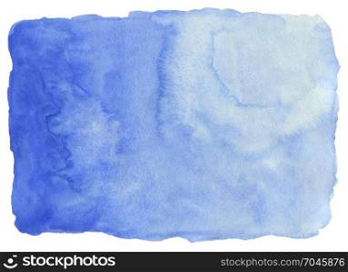 Abstract watercolor hand drawn background.. Abstract watercolor hand drawn background. Isolated spot on white paper. Template design.