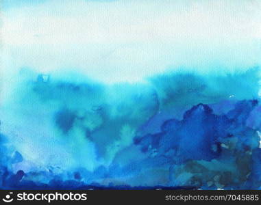 Abstract watercolor hand drawn background.. Abstract watercolor hand drawn background. Isolated spot on white paper. Template design.