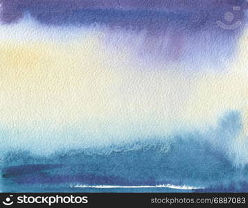 Abstract watercolor landscape painted background. Texture paper.