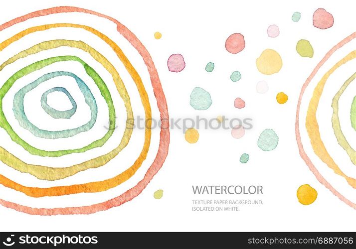 Abstract watercolor painted background. Isolated. Business card template.