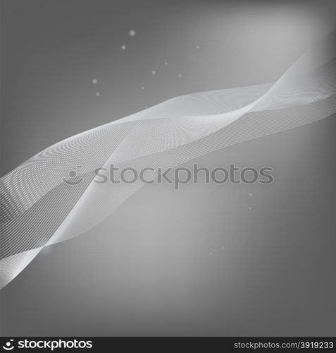 Abstract Wave Background. Abstract Grey Line Pattern.. Abstract Wave Background