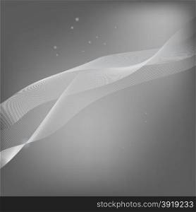 Abstract Wave Background. Abstract Grey Line Pattern.. Abstract Wave Background
