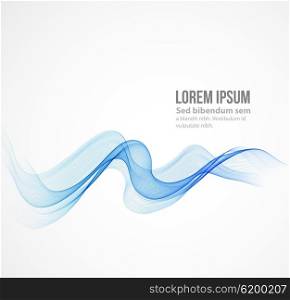 Abstract wave background. Blue smoke wave. Blue wave background, blue transparent waved lines for brochure, website design.
