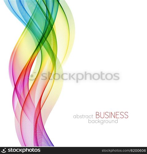 Abstract wave background, rainbow waved lines for brochure, website, flyer design. Spectrum wave. Rainbow color