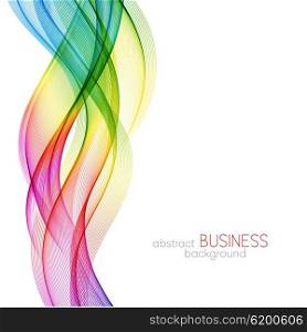 Abstract wave background, rainbow waved lines for brochure, website, flyer design. Spectrum wave. Rainbow color
