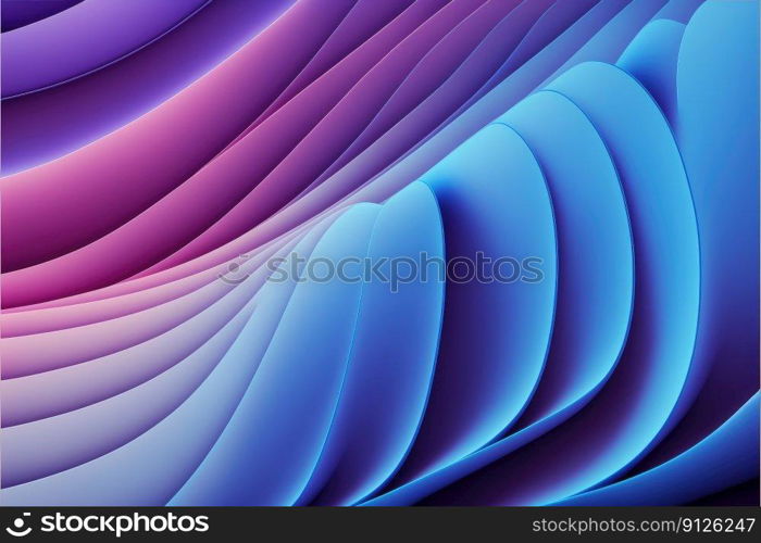 Abstract wave colorful pattern of spectrum color. Concept of enormous minimal colorful gradient background in pastel color. Finest generative AI.. Abstract wave colorful pattern of spectrum color.