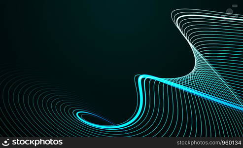 Abstract wave element for design. Digital frequency track equalizer,Futuristic blue background design