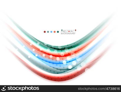 Abstract wave on white, background template